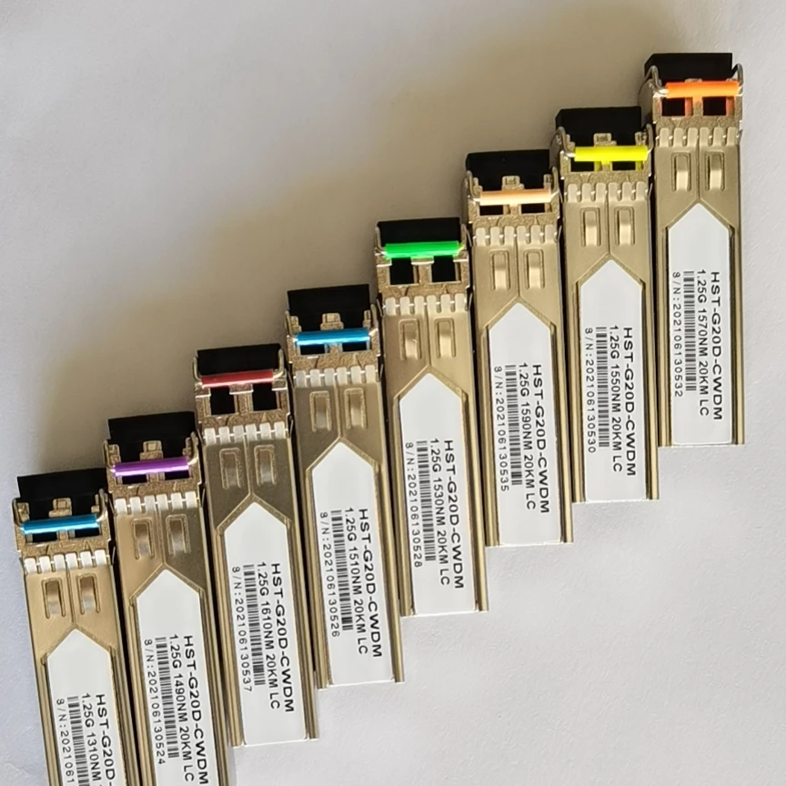 Factory Price 1.25GB CWDM Transceiver Module 1470nm~1610nm 20KM  modulos transceptores Dual Fiber LC  Fiber Optic Equipment