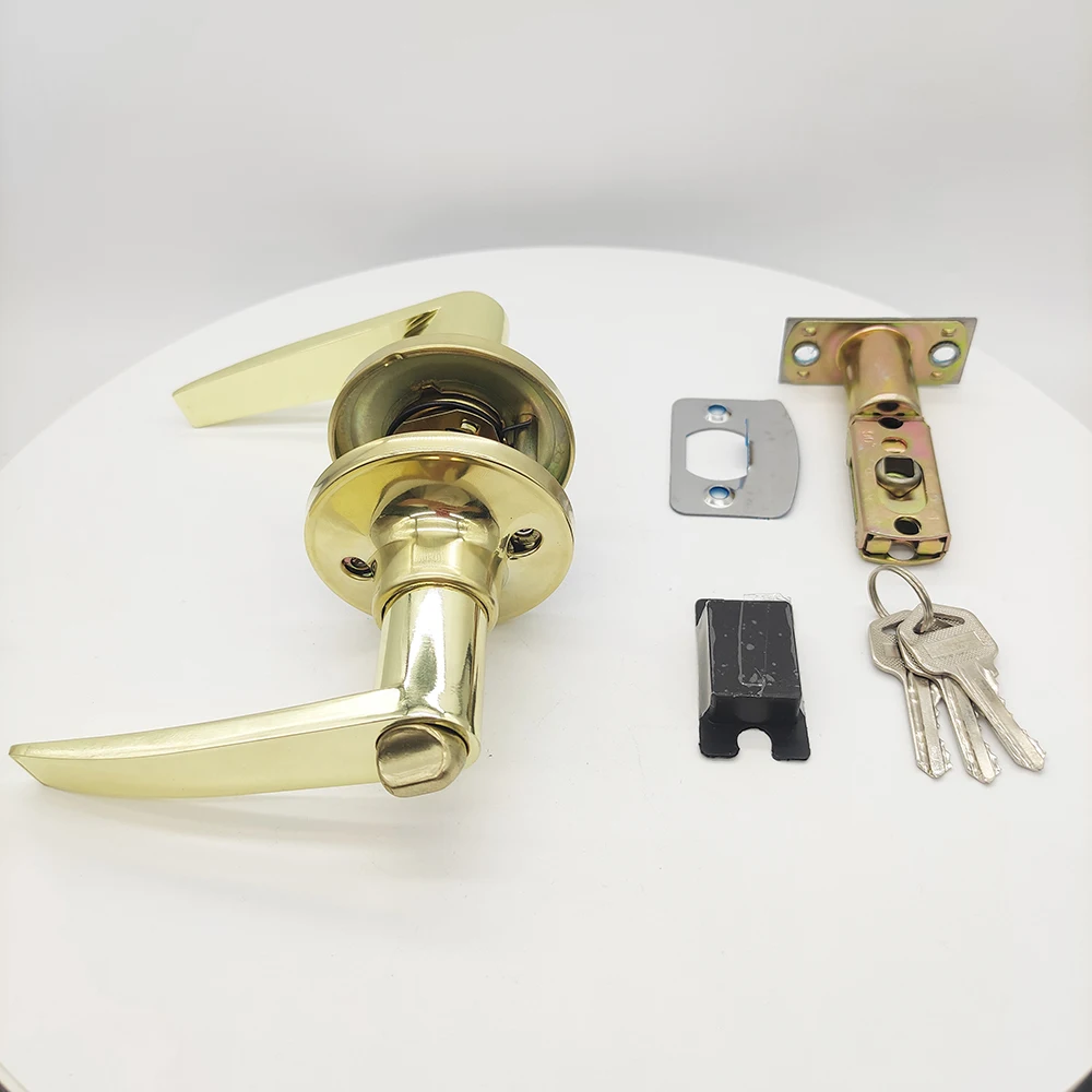 high quality zinc alloy door handle lock lever lock interior entry handle lock