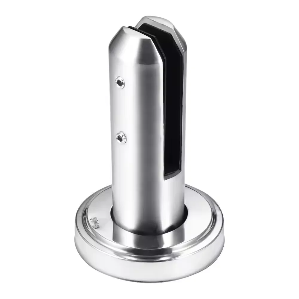 HL FACTORY RICE Stainless Steel Glass round Clamp Glass Spigots Stairs Railing Pool Balcony Fence Floor Glass Mounting Brackets