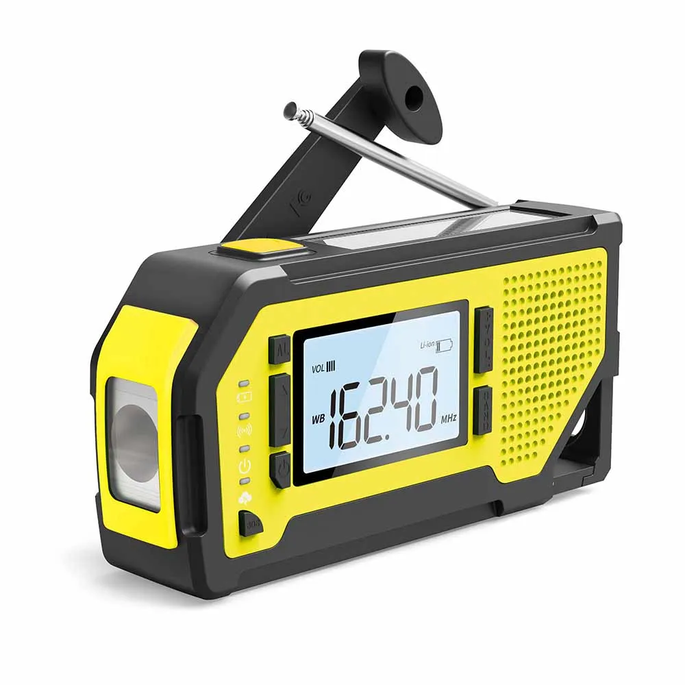 New Design Portable Handheld Rechargeable Solar Digital Radio With AM/FM/WB Function Emergency Radio