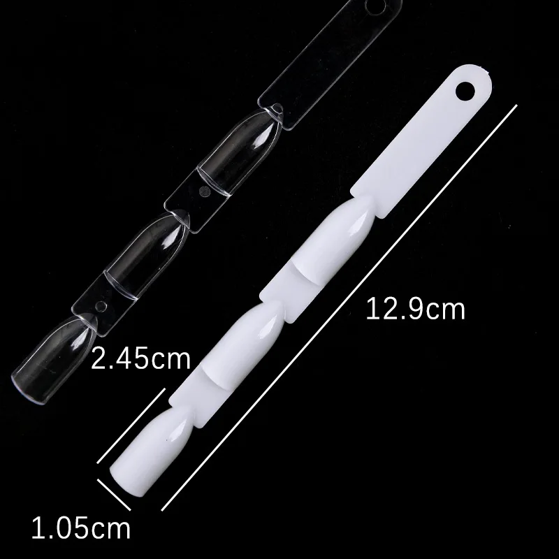 3x50pcs 150 Nail Tips Display Clear Natural Nail Polish Swatch Color Chart