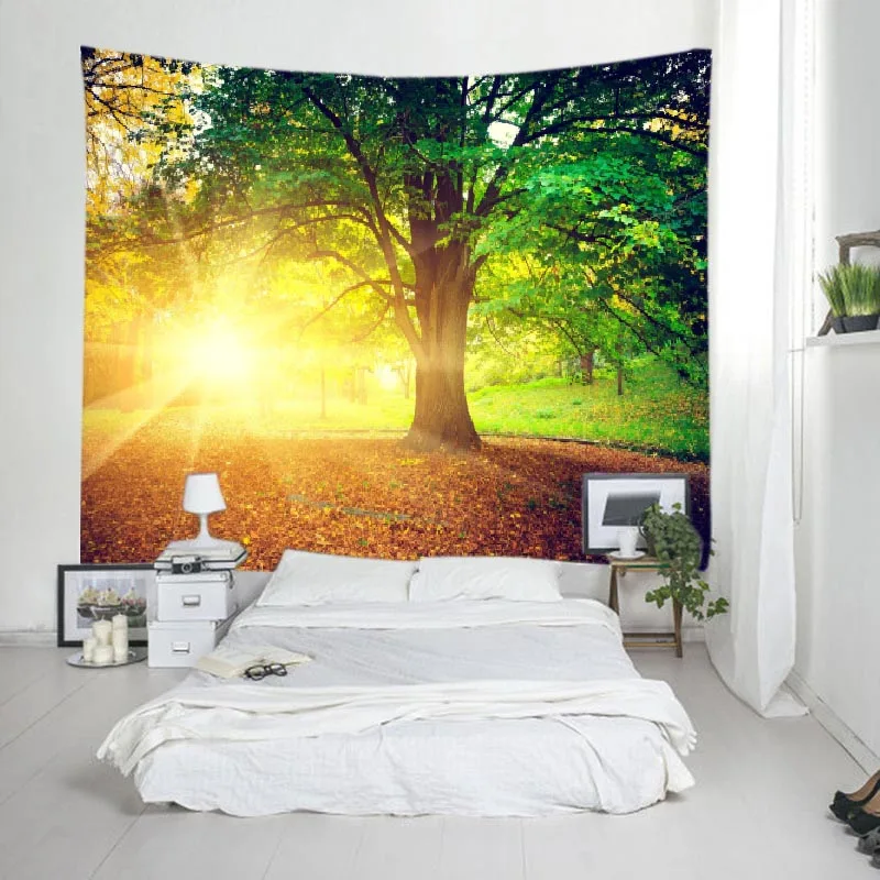 Factory Directly Supply Low MOQ Home Room Decorative Wall Hang Custom Tapestry Print