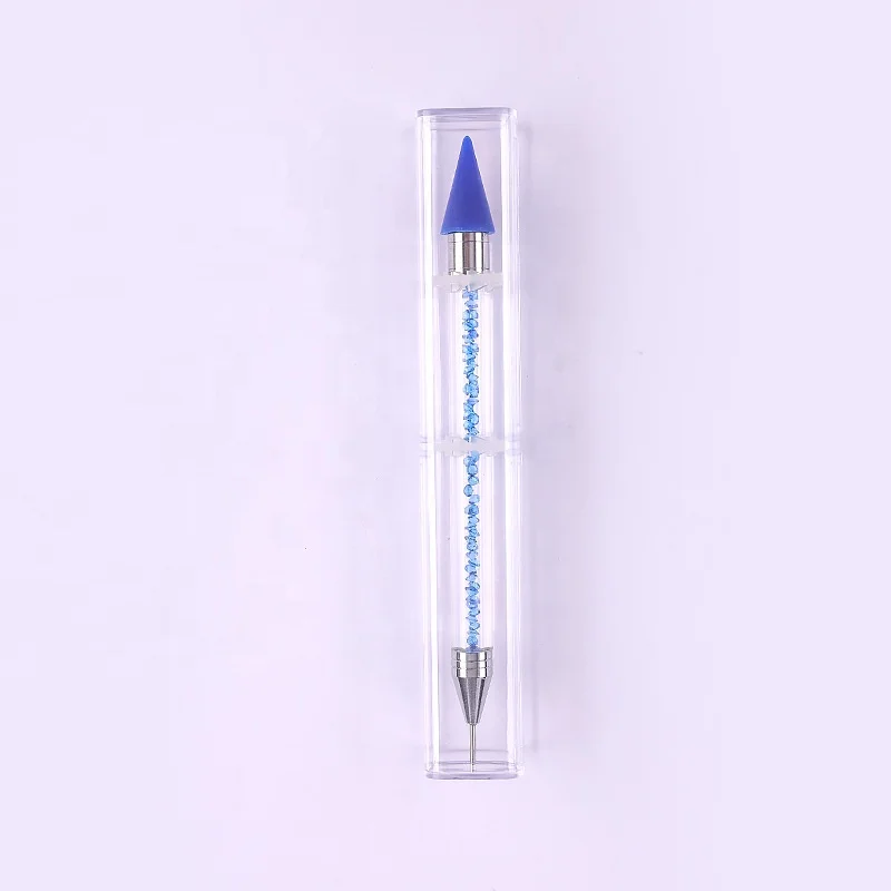 Wholesale Dual Head Acrylic Nail Art Dotting Pen Rhinestones Gem Accessories Beads Nail Picker Pencil Manicure Tools