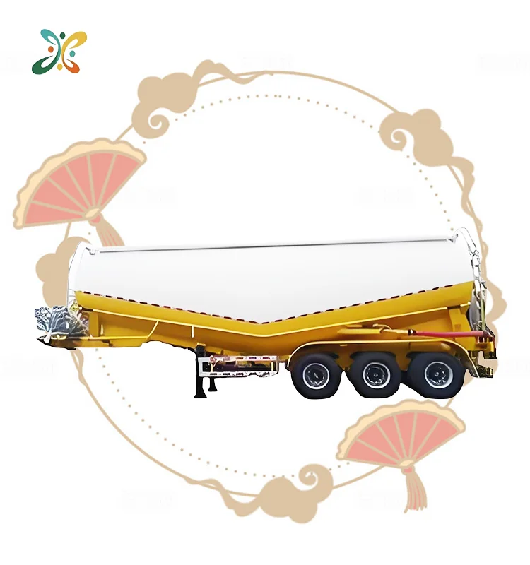 42Cbm 50Cbm 55 Cbm  V Shape Bulk Cement Tank Trailer Fly Ash Cement Bulker Carrier Tanker Semi Trailer For Sale