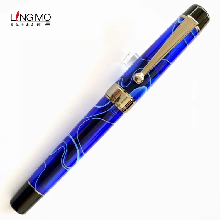 Lingmo Роскошная ручная работа с логотипом OEM шариковая ручка Высокое качество Акриловые