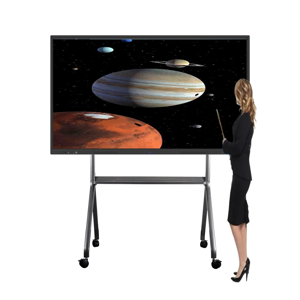 65 Inch 4K HD LCD Infrared 20 Points Touch Display Flat Panel Teaching Interactive Smart Board All In One Touch
