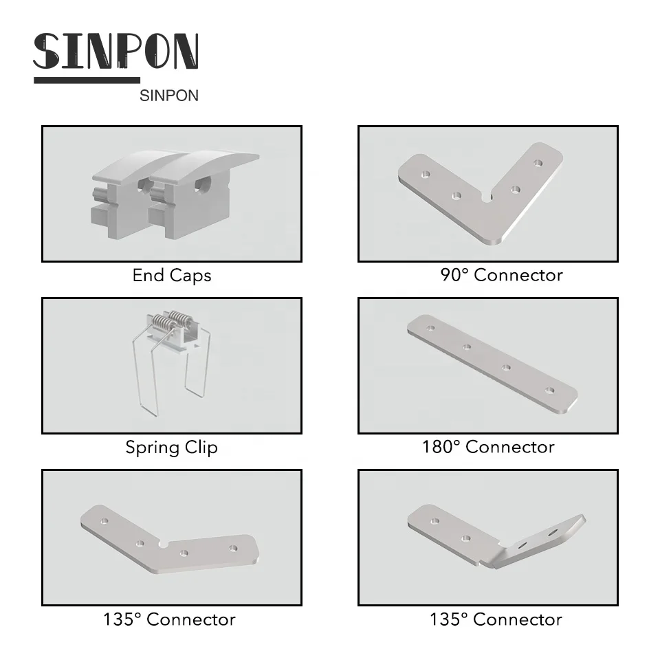 ALU2512 25.1mm * 11.9mm Led Aluminum Profile