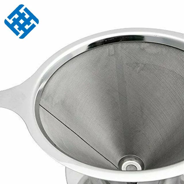 Coffee Filter Cone/clever Coffee Dripper /drip Coffee Maker with Holder Factory Supply Hot Sales Worldwide Stainless Steel Metal