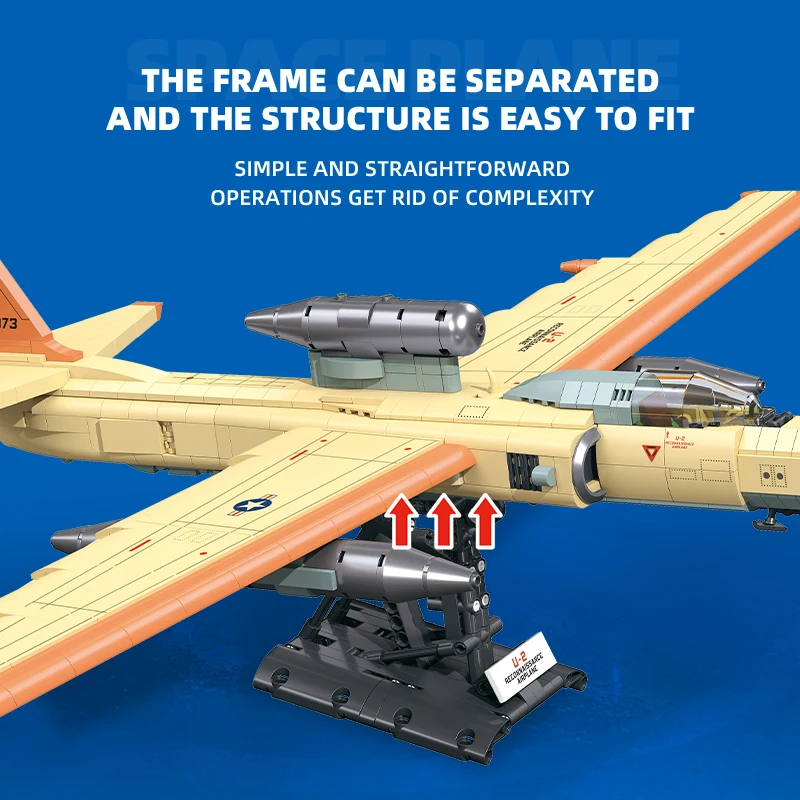 Factory direct sales of DIY military building blocks, helicopter ornaments, puzzle assembly, fighter jet model toys