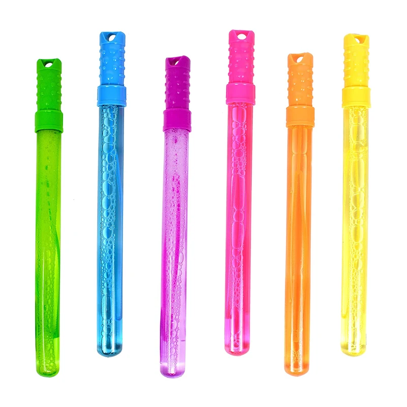 Bemay Toy 4oz Bubble Wands 6 Pack Bubble Stick Toy Summer Fun Outdoor Birthday Party Favors for Kids