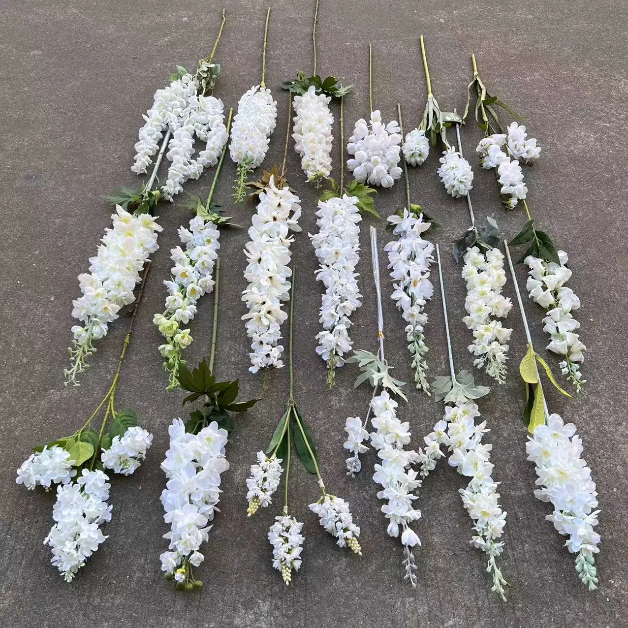 White Series Artificial Bouquet Flower Silk Hydrangea white Rose Peony Wedding Decoration Wholesale Decorative Flowers