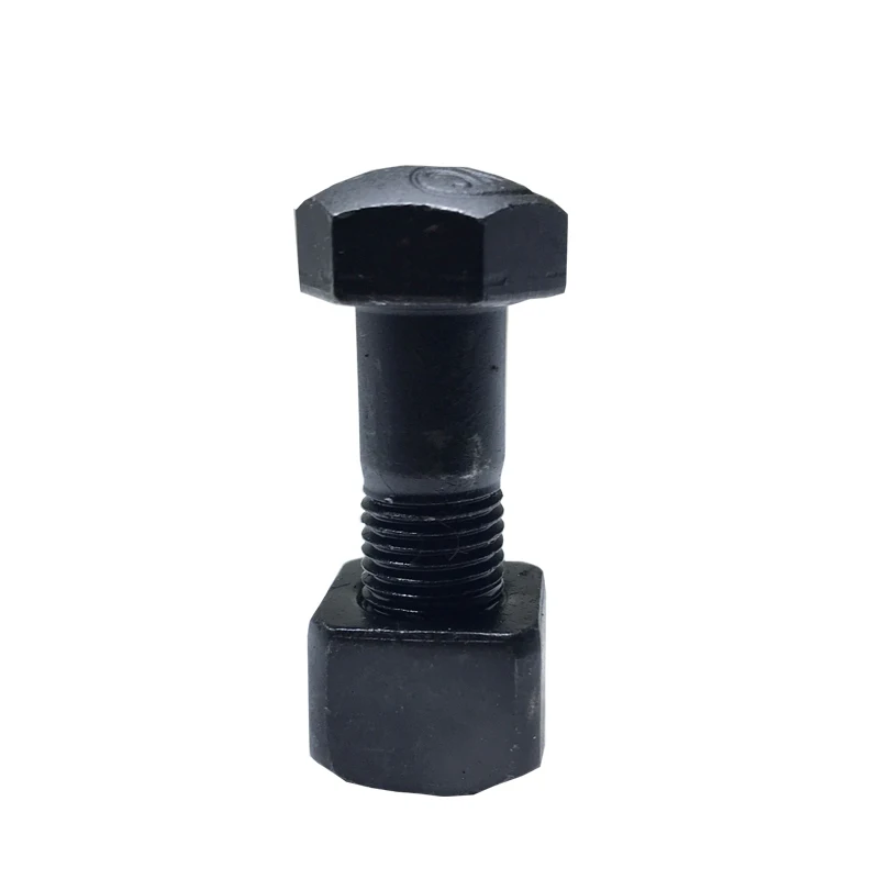 Custom size Hexagonal Track Shoe Bolt And Nut For Construction Machinery