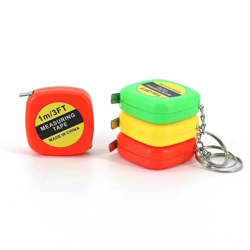 Personalized Gift 1m Mini Tape Measure Keychain Small Tape Measure with Key ring