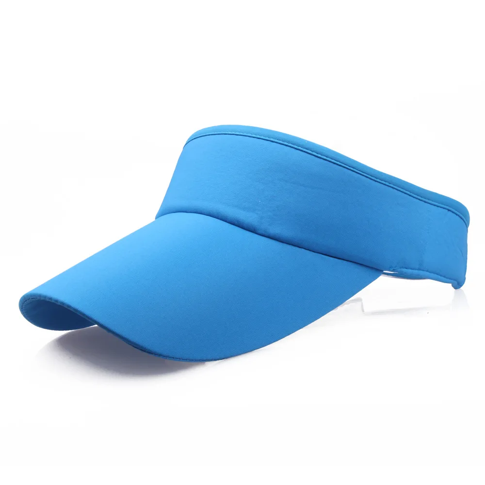 Customize High Quality Men Women Hat Vizor Sun Visor Adjustable Sports Tennis Golf Headband Cap Unisex  Empty Top Hats