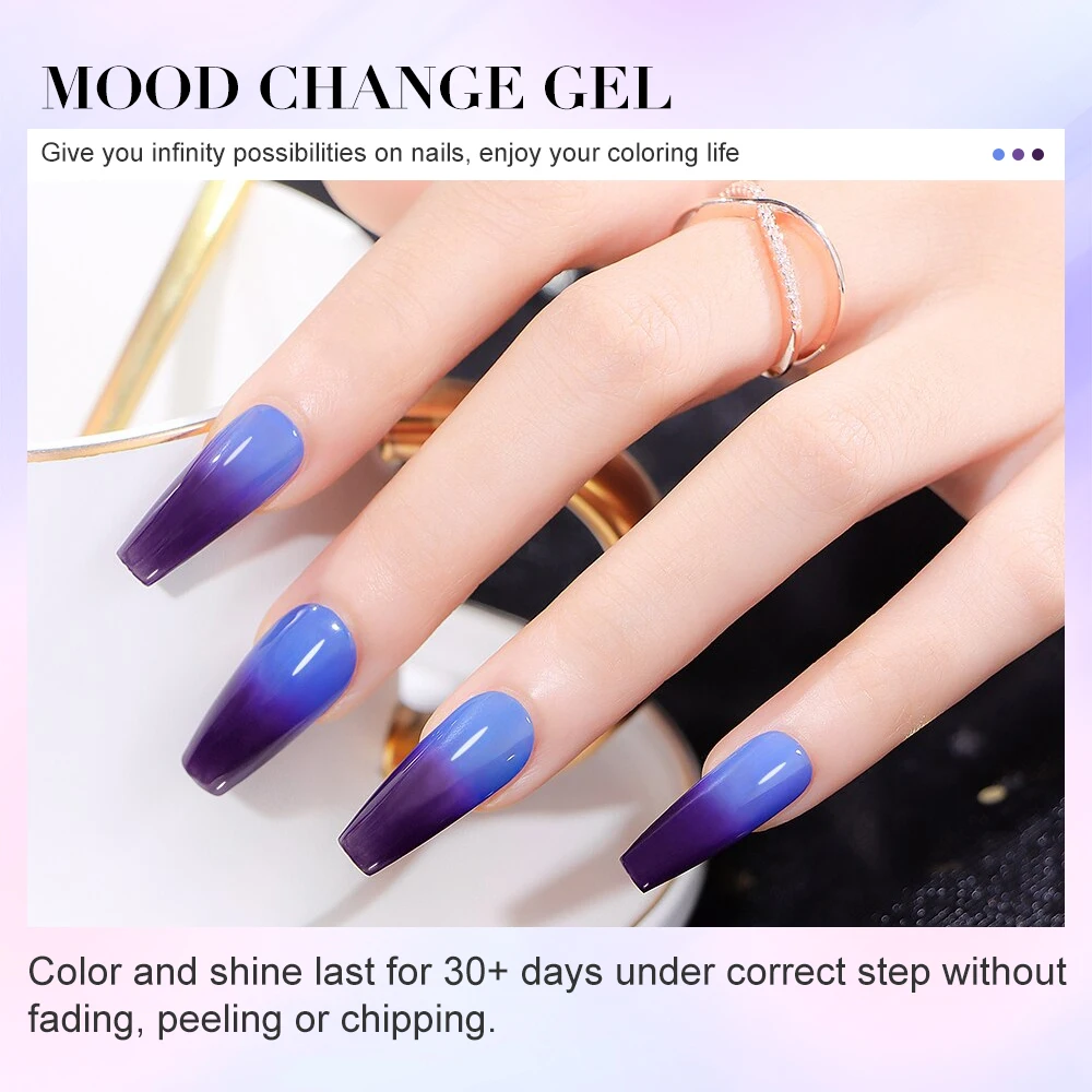 Hot Sale Wholesale Prices Mood Change Gel Temperature Gel for  Nail Art UV Gel Polish