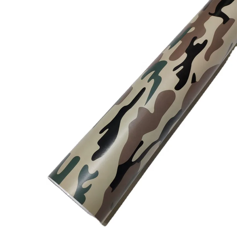 Оптовая Продажа с фабрики дешевая ТПУ TPH 1 52X8 м/5x59 футов виниловая пленка для автомобиля камуфляжная цветная