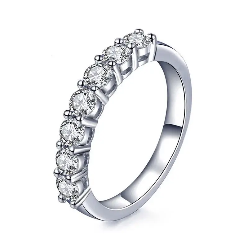 18K Gold 1ct Sterling Silver 925 Wedding Ring Adjustable Engagement Moissanite Wedding Diamond Rings