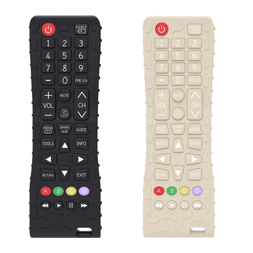 Wholesale Soft Silicone Baby Teether Game Controller Baby Teething Toys TV Remote Control Chewable Silicone Baby Teether