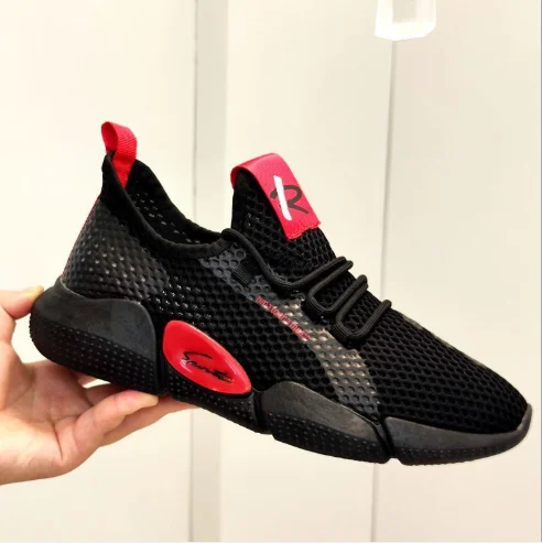 2022 China wholesale summer mesh breathable walking cheap zapatos mujer boy casual sports fitness flat custom men gym shoes