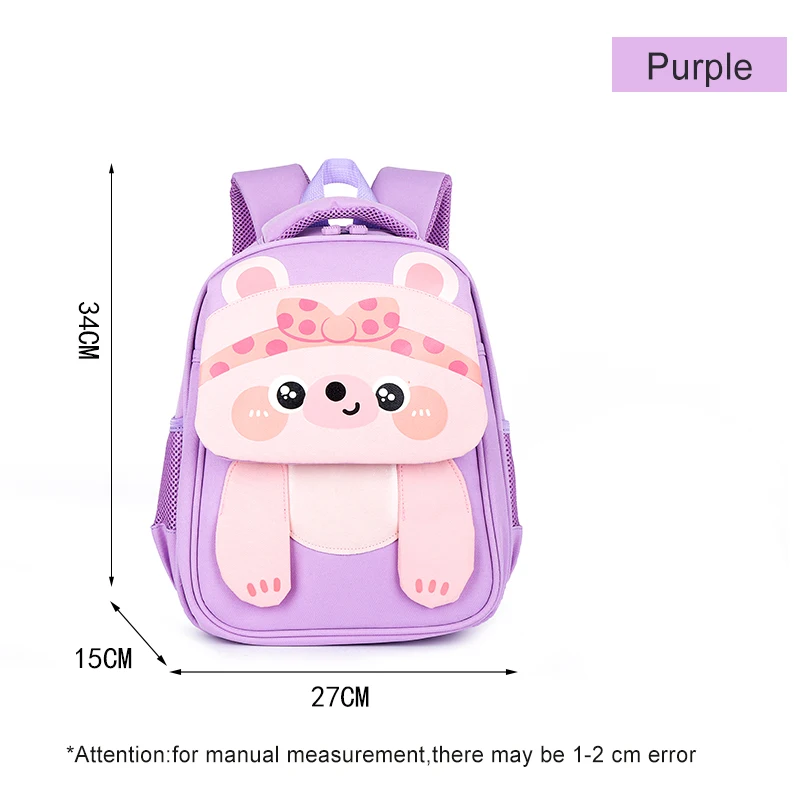 Cute toddler school bag for children waterproof with cute character toddler schoolbag light weight children bag