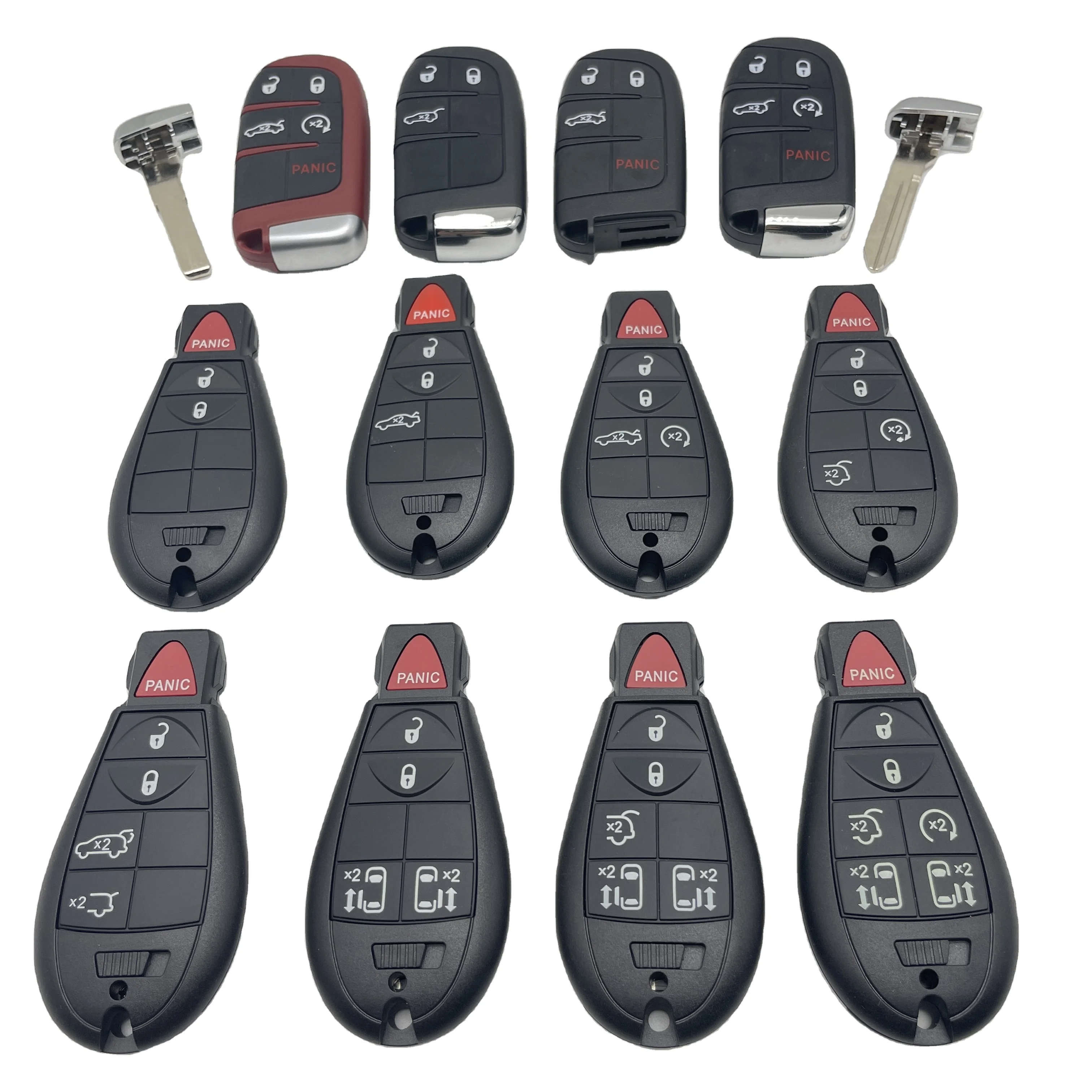 Автомобильный откидной смарт-ключ пустой корпус дистанционного управления с лезвием для флип-Jeep Chrysler Dodge