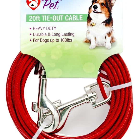 Steel Wire Rope Sling With Snap hook 5mm for Dog Tie out Cable