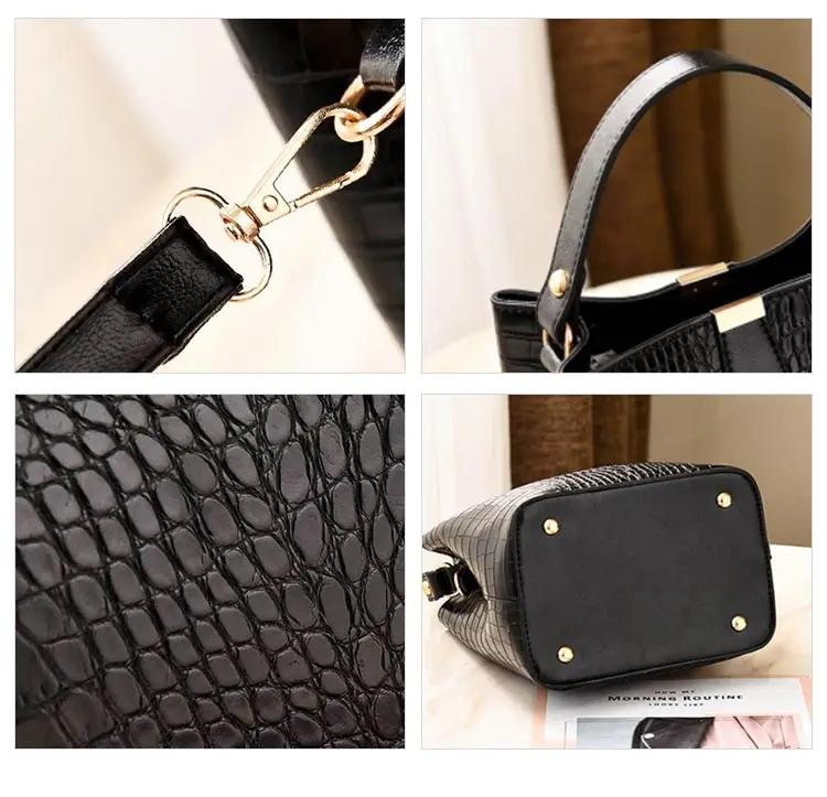 2022 Custom Design Trending Tote Bag Hot Sell Brown Pu Leather Handbags for Women