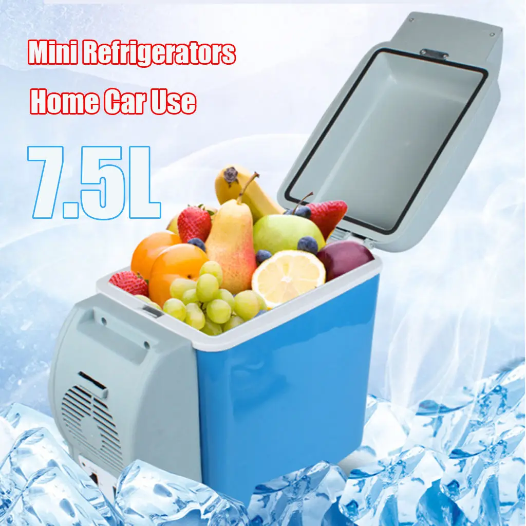 7.5L car fridge Mini Portable Warmer Cooler Auto tent fridge small electric fridge
