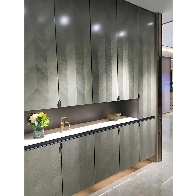 Modern Living Room Furniture Melamine Veener Entry Pantry Shoe Storage Cabinet for Apartment