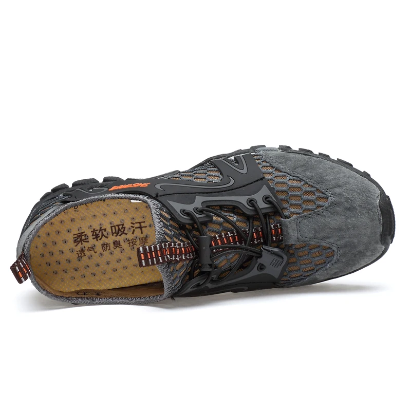 
Fashion design non-slip summer breathable soft outsole hiking shoes men 