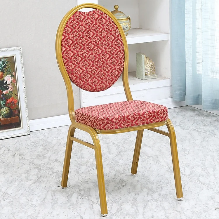 Aluminum gold golden black banquet used hotel party wholesale  rental   event  stacking chair