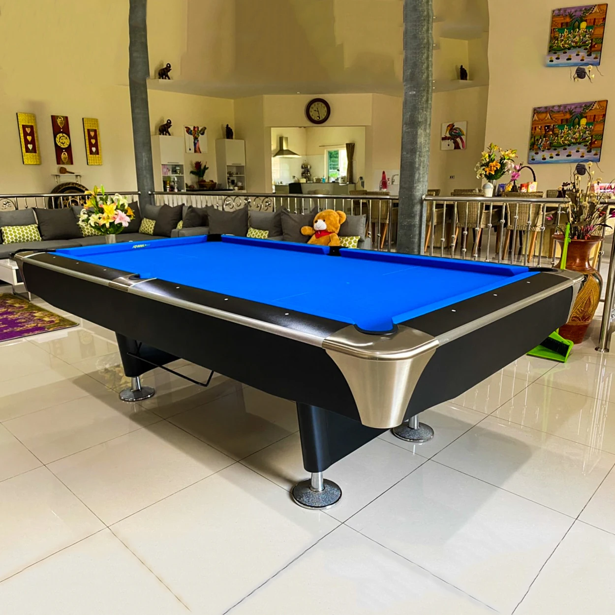 2024 Most popular Indoor sports Solid wood game billiard table 3in1 Automatic ball return system pool table