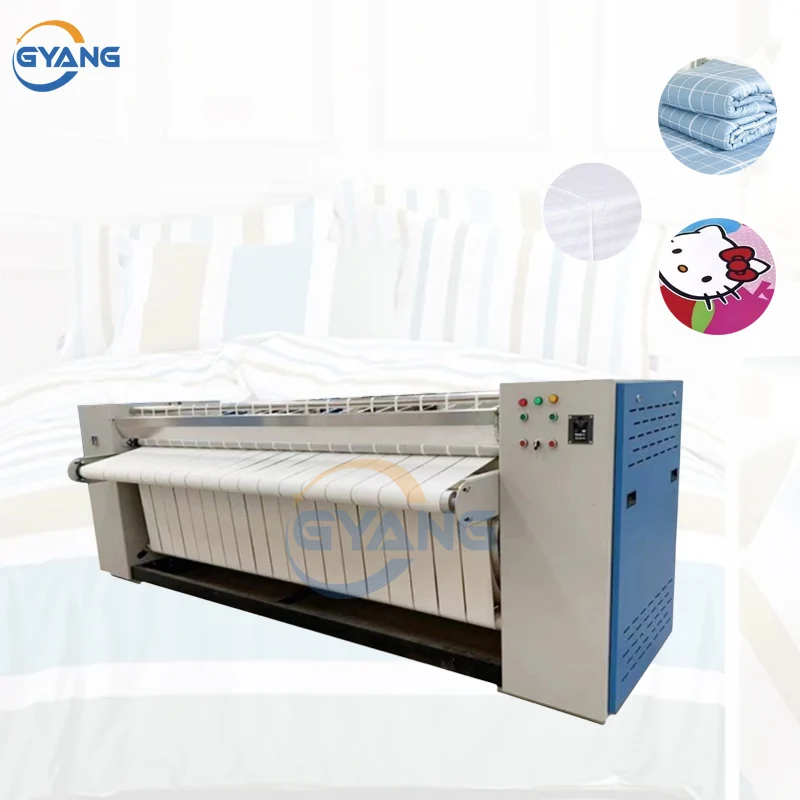 Fully Automatic Laundry Ironer Hotel Industry Electric Ironing Flat Press Machinery After Dry Cleaning