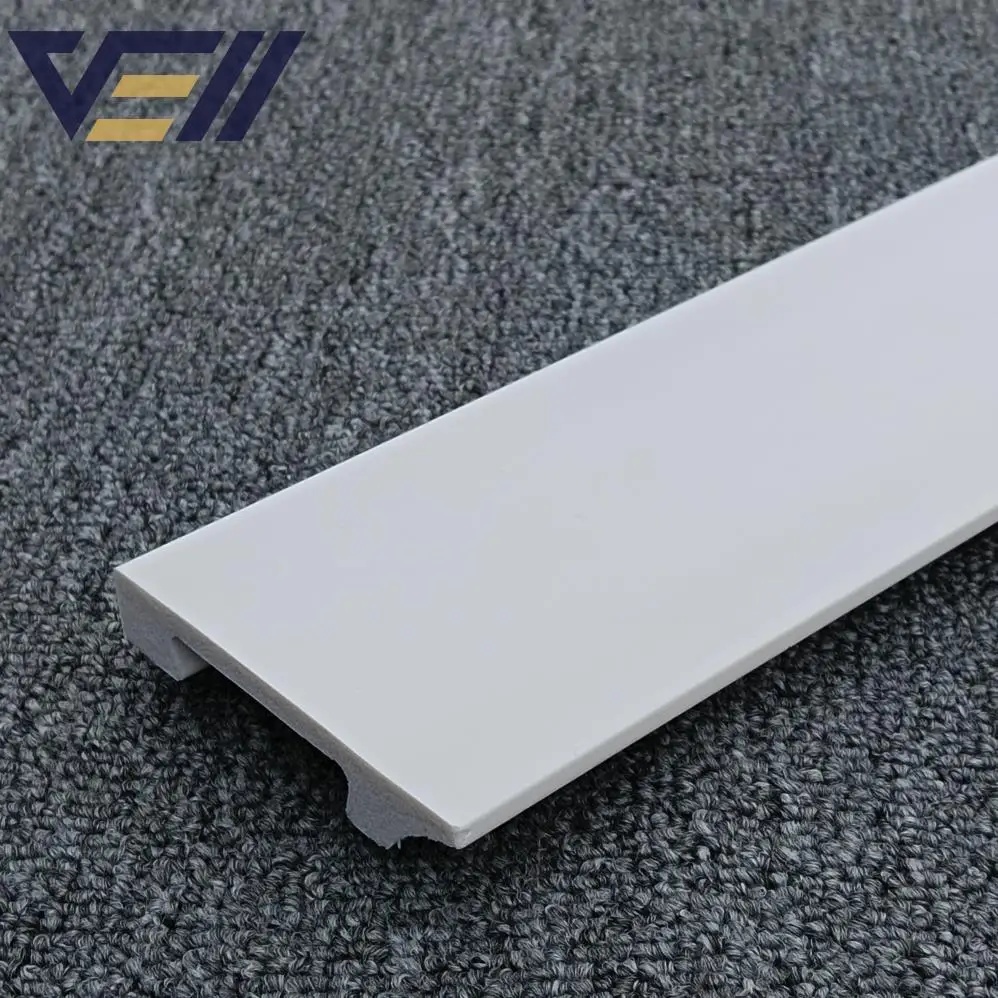 Wholesale Pine Skirting Board Pvc Ps Line Mouldings Floor Decorative Coated Solid Wood Baseboard Customized