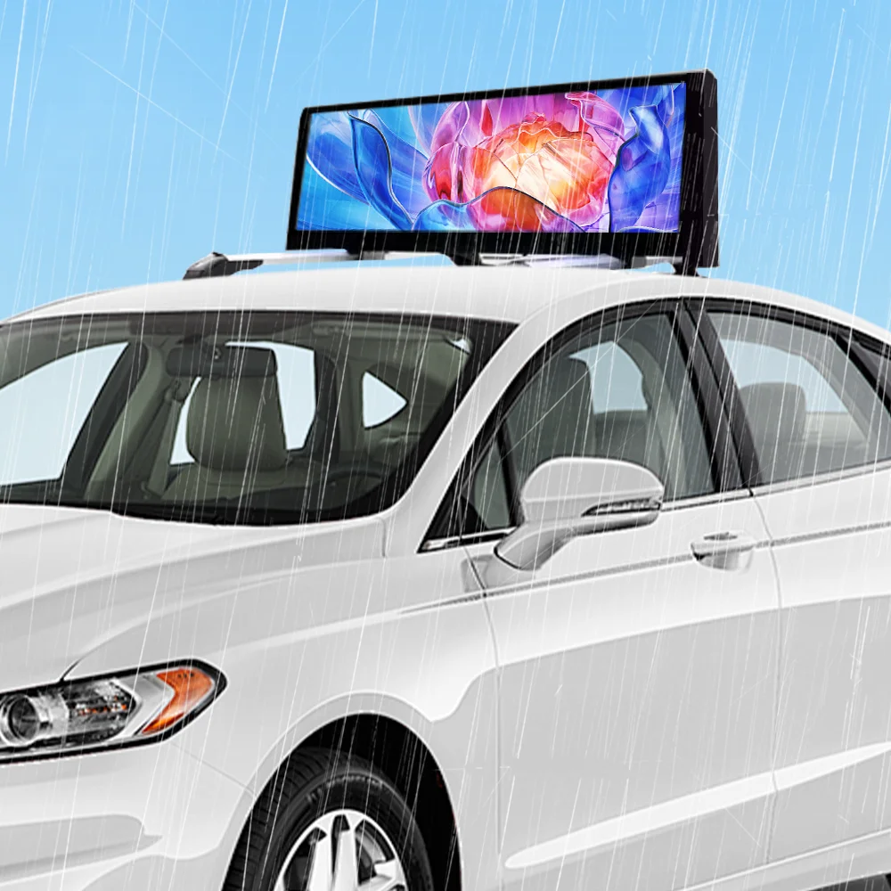 Taxi Top Led Display Taxi Advertising Screens Led Taxi Display Car Led Display Screen Synchronous/Asynchronous Double Face LED