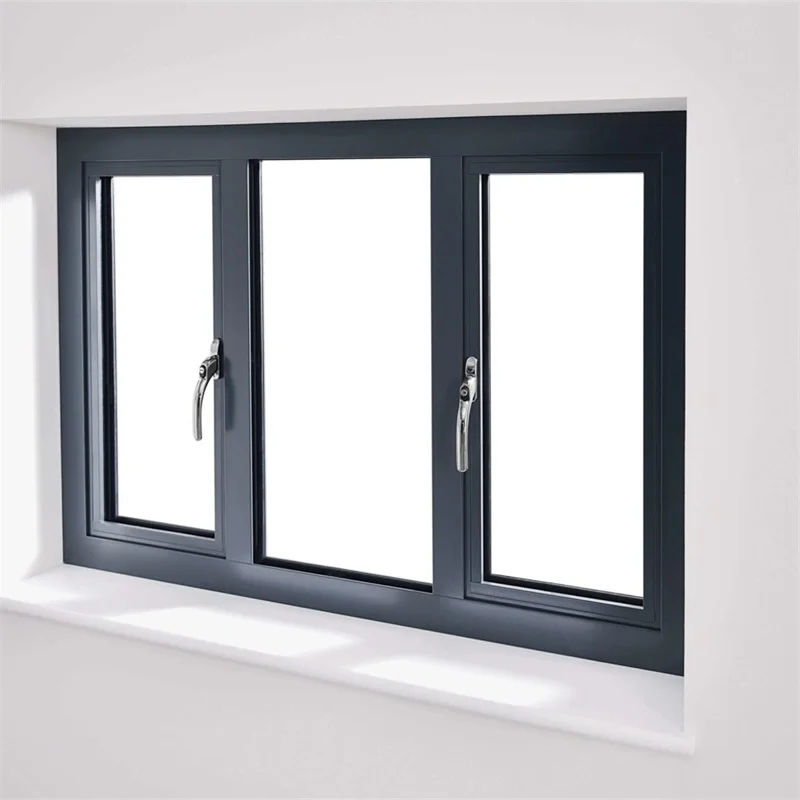 Customized Size Color Wholesale Aluminum Frame Double Glazed Casement Windows For Home Casement Window And Door