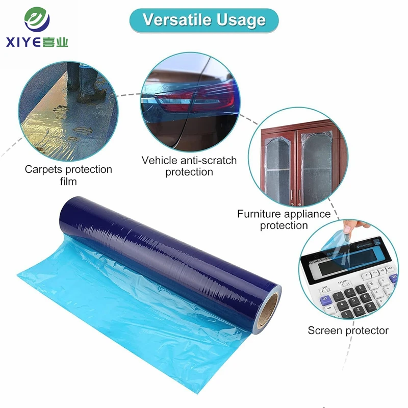 Hot selling selling competitive price transparent pe film for wooden floor surface protection
