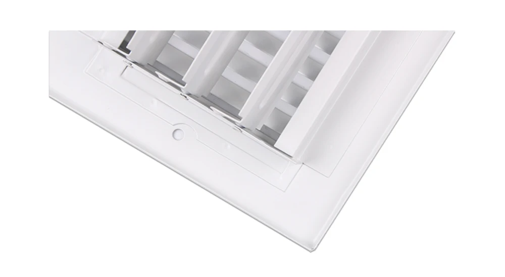 1SW 12*6 inch One Way Air Register Flat Stamped Blade Air Supply Diffuser Duct Cover for Ceiling Sidewall HVAC Air Systems