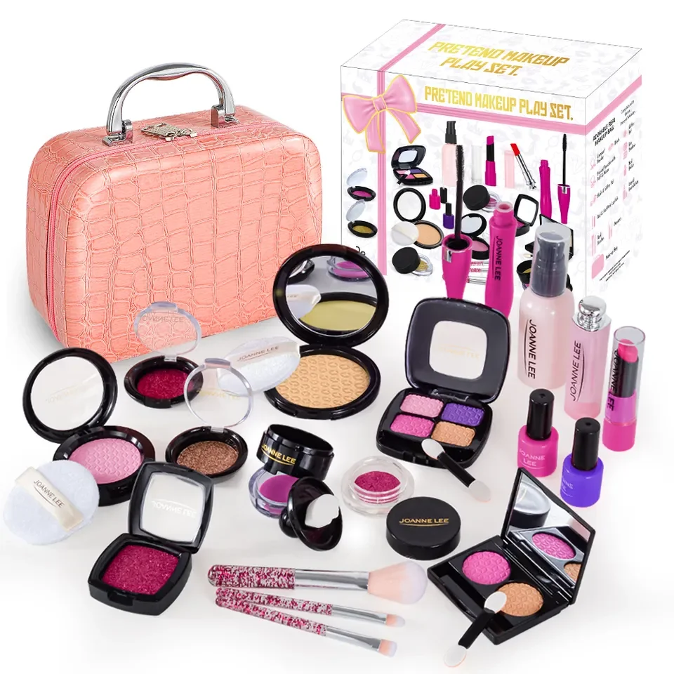 Christmas Girls Popular Simulation Makeup Set for Kids Brush Play House Tools Make up Box Safe Children Gift Toys