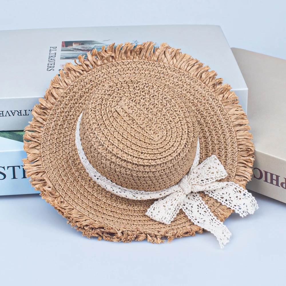 high-quality handmade 30cm 1/6 scale knitted bjd doll casual hats straw hat for blyth doll