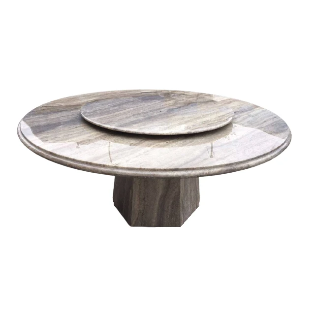 Бетонная мебель для столовой 10 мест мраморный обеденный стол с ленивым Susan