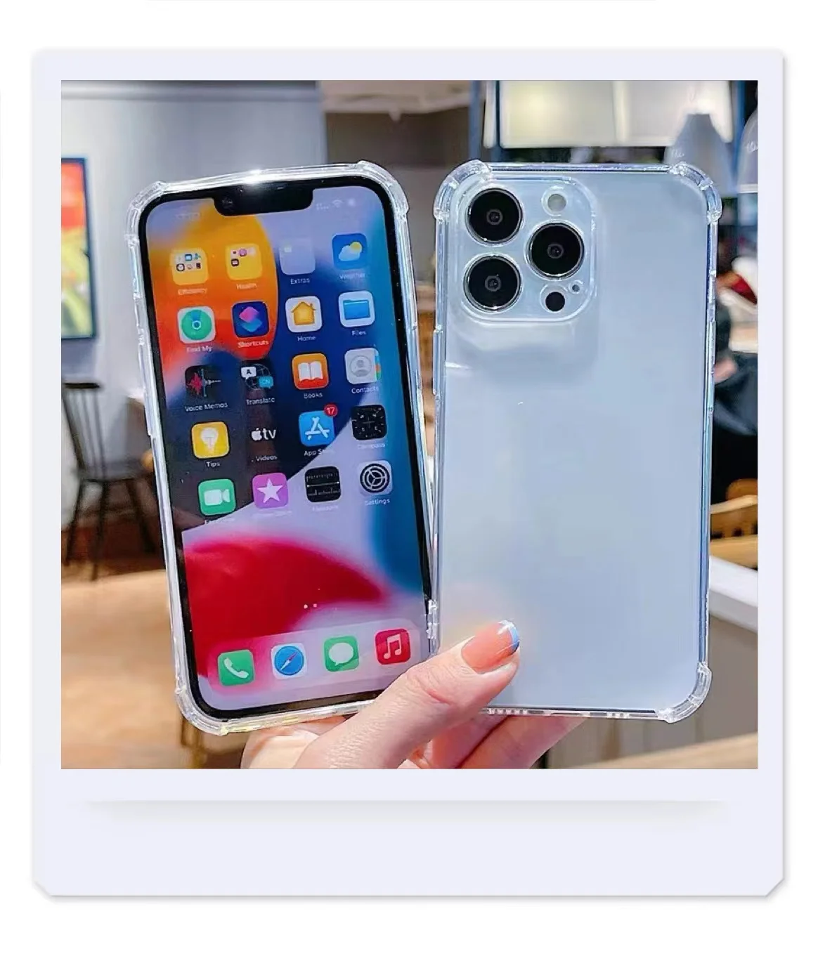 Лидер продаж для мобильного телефона Apple прозрачный чехол с защитой от падения