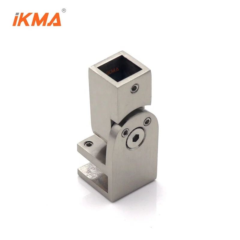 IGT Brushed Nickel stainless steel 304 15*15 mm Adjustable Support Bar Glass End Bracket
