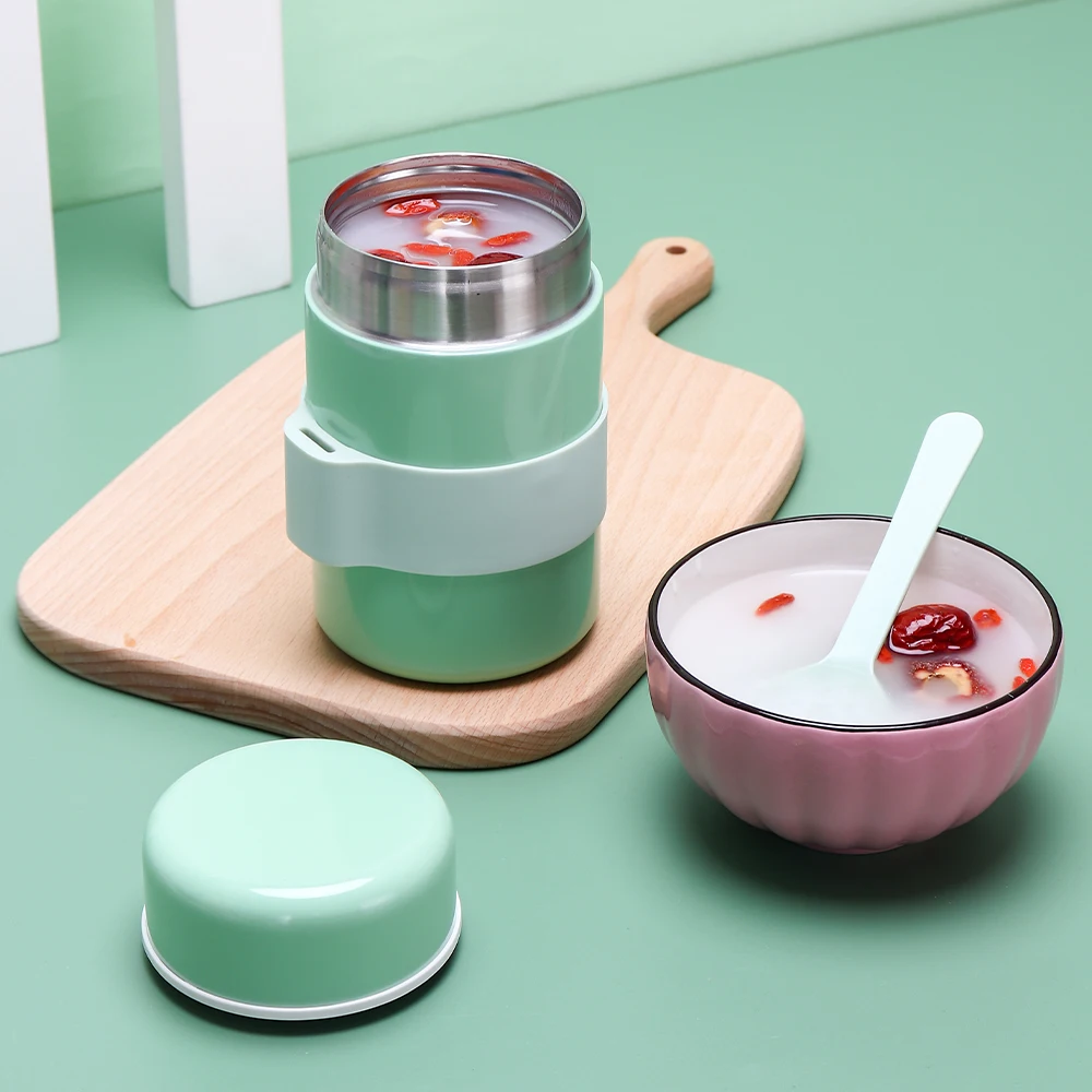 Stainless Steel Office Lunch Box Food Grade Jars With Lids Insulated Food Jar Food Thermos For Lunch