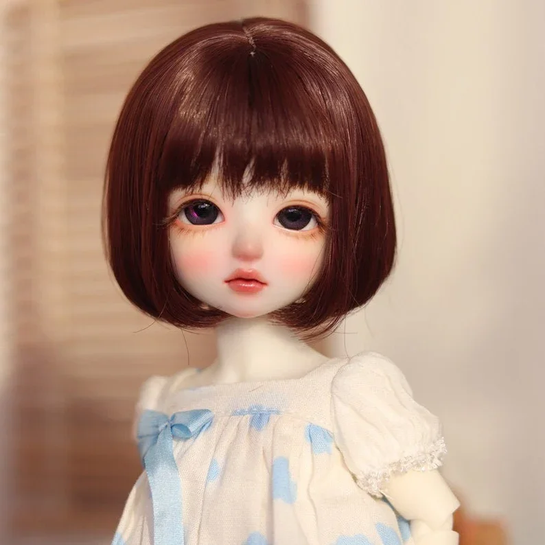 Zoesoul Custom Cute Bob wig for 1/6 1/4 1/3 BJD Doll Wig Synthetic Doll Wigs