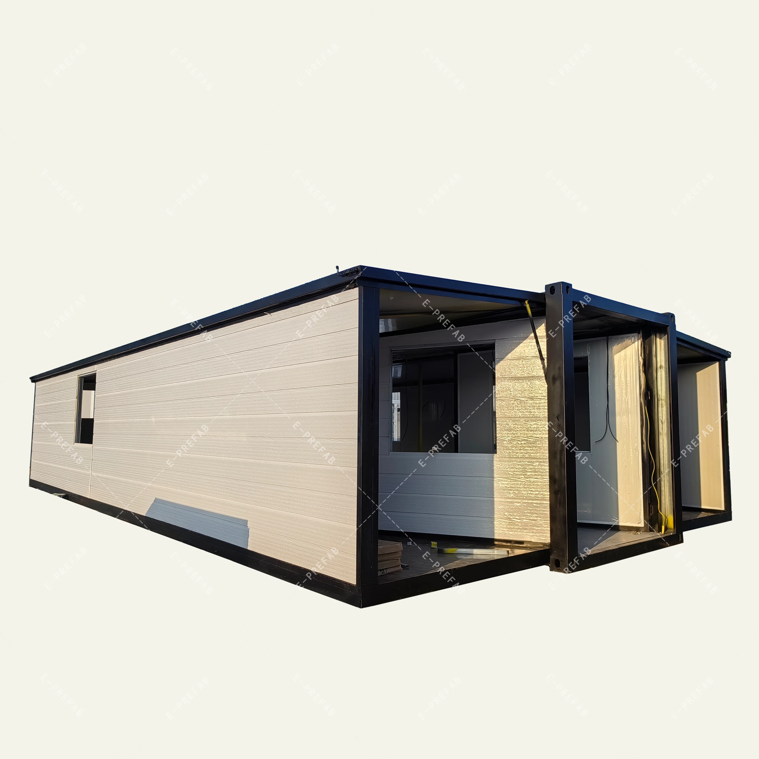 Magic House 40ft Expandable Container House 3in1 Tiny Prefabricated 20ft Container Home E-Prefab