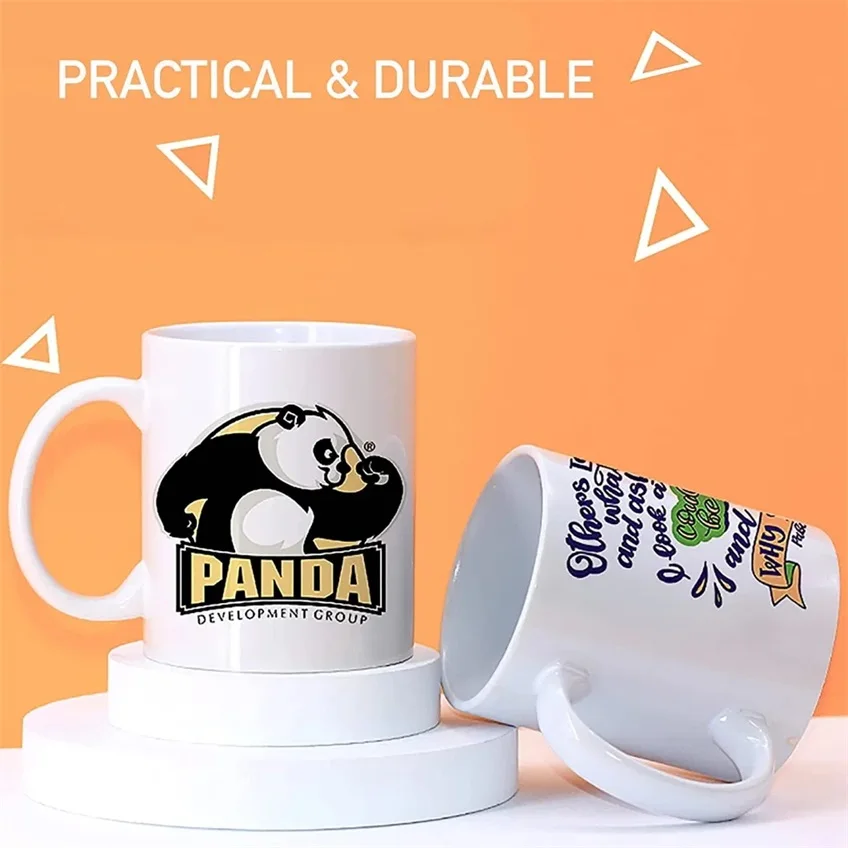 Wholesale Ceramic Mugs Coffee Blank Custom Porcelain Sublimation Mugs Set for Coated Oz Cup