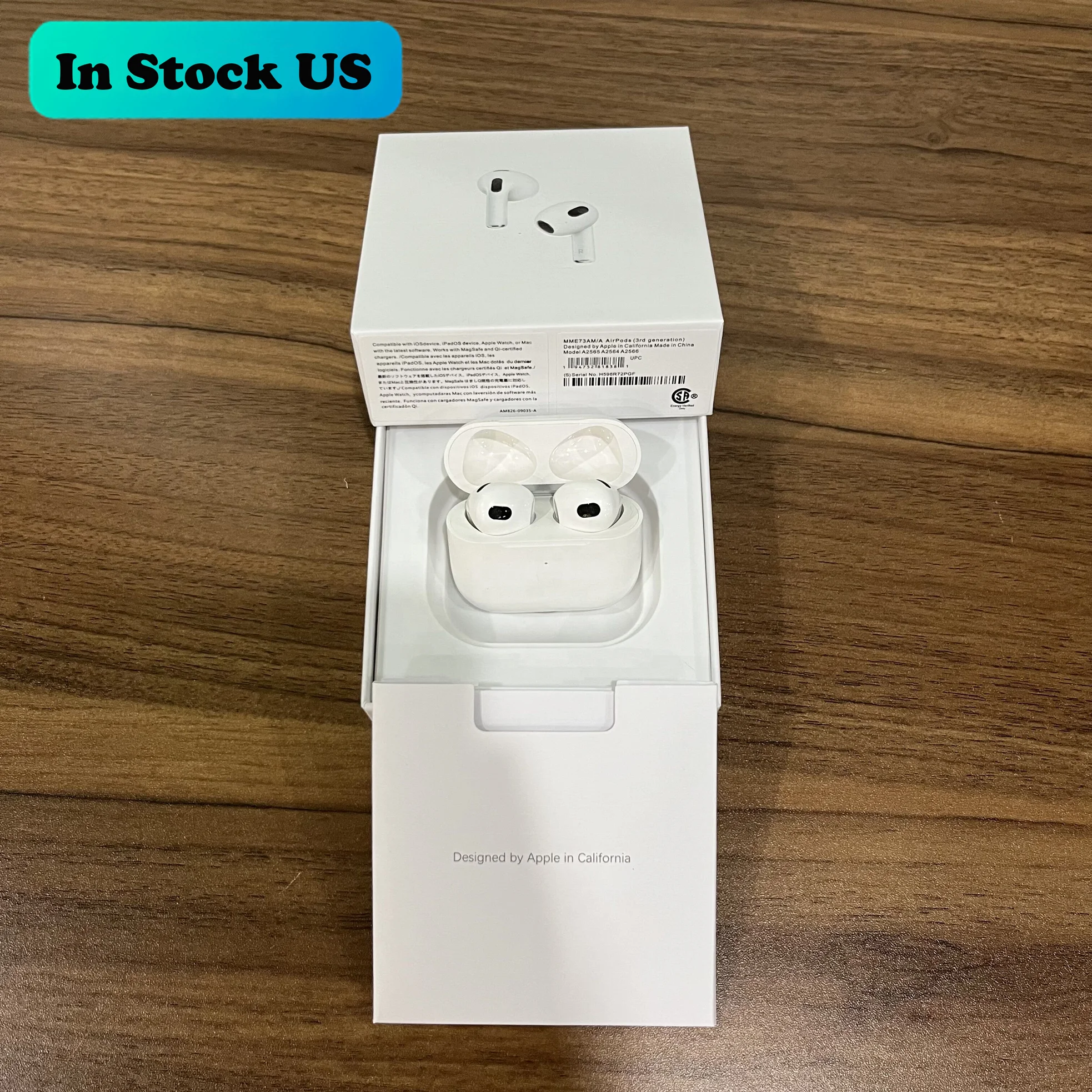 US Warehouse Original Logo Strong Bass Lux Clone Airoha Air 3 Gen 2 3 Pro TWS ANC Wireless Earbuds Airpodes Pro
