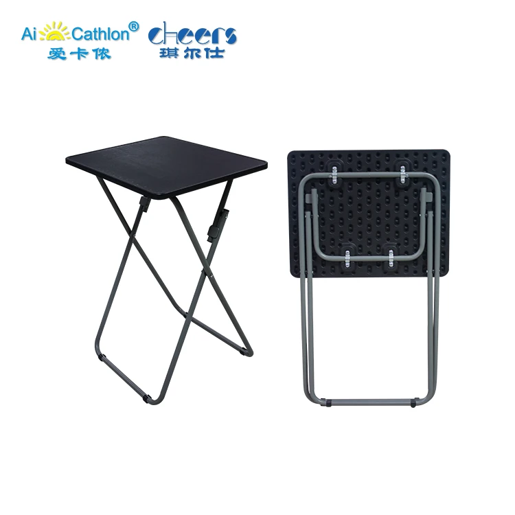 
Multifunctional Plastic Table Small Portable Convenient Folding Laptop Table for Study 