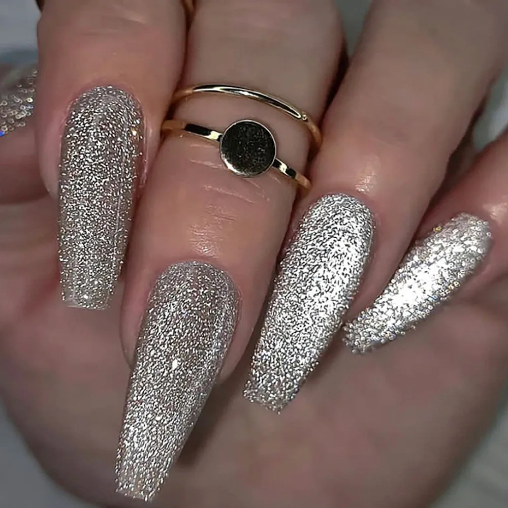 packaging box Press On Nail False Nail Professional Glossy Full Cover Artificial beauty French Tip Gel  Artificial fingernails